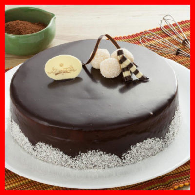 Bolo de chocolate decorado